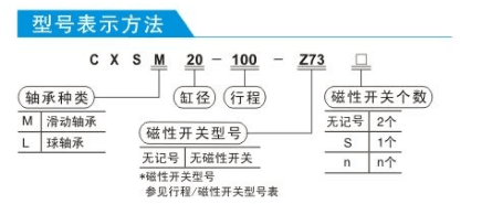 CXSM雙軸氣缸型號(hào)